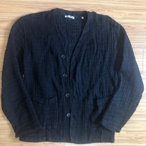 Men’s black cardigan